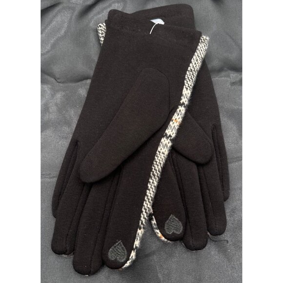 2/$30 Retro Plaid Gloves Finger Touch Screen Cashmere Feel Plus Velvet Thick NWT - Picture 5 of 8